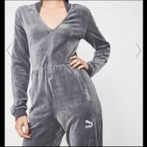 puma velour t7 jumpsuit